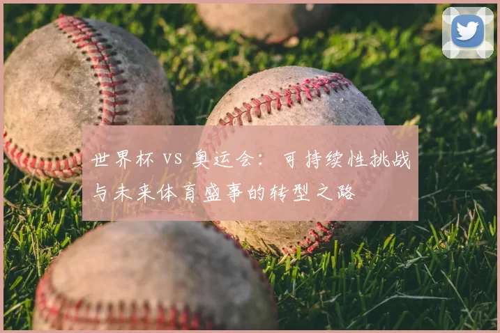 世界杯 vs 奥运会:可持续性挑战与未来体育盛事的转型之路
